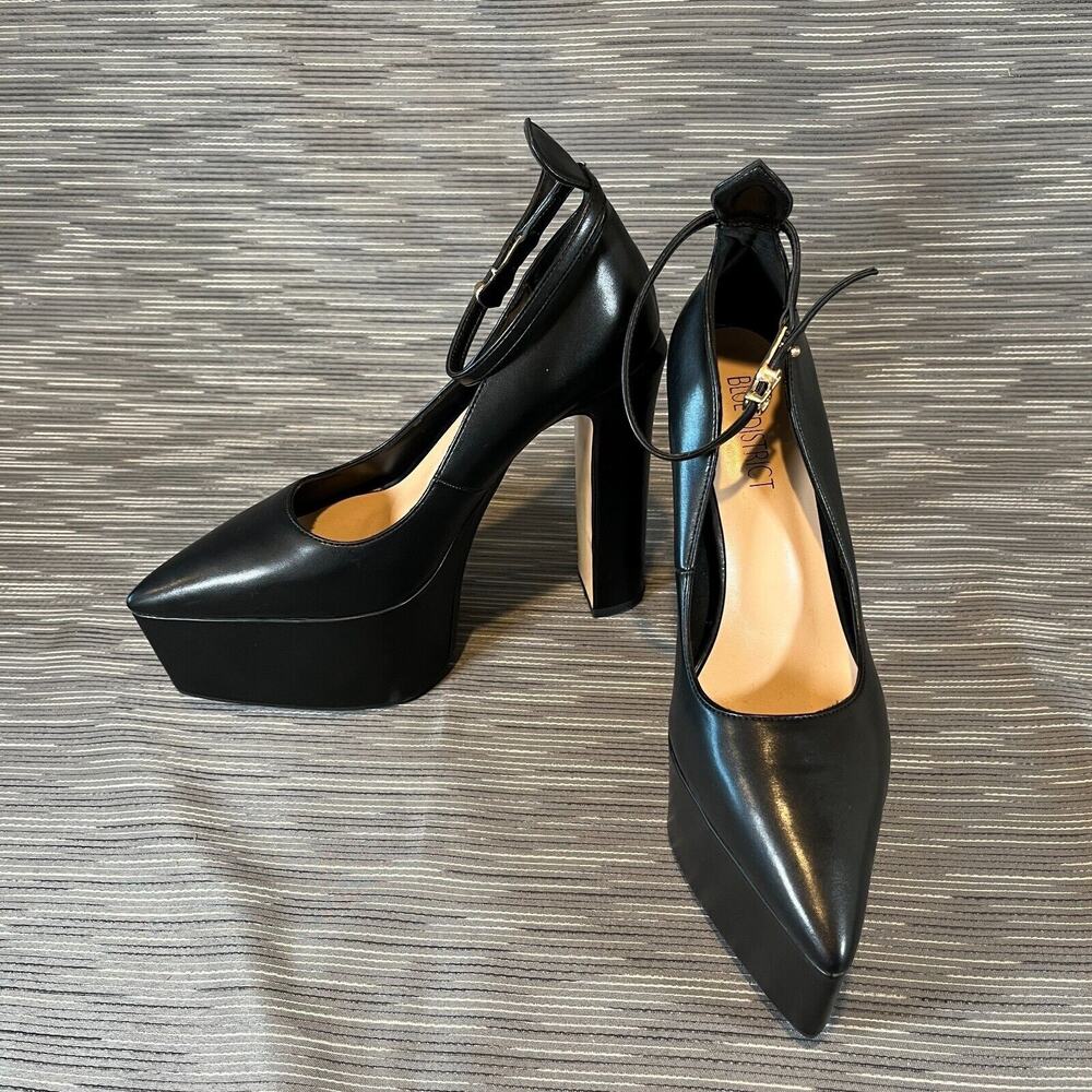Blue district ARDAN PLATFORM PUMPS Closed Toe Shoes black Size 9